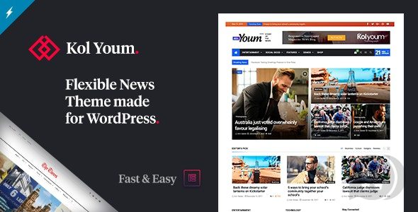 Kolyoum v.2.4.1 – 报纸杂志新闻 BuddyPress AMP主题下载