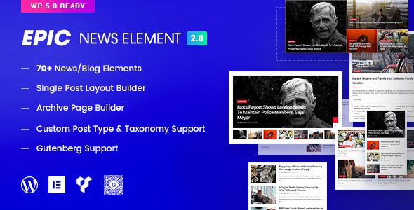 Epic News Elements v.2.3.8 – Elementor 和 WPBakery Page Builder 下载的附加组件插件下载