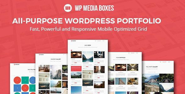 WP Media Boxes Portfolio v.1.5.5 – 响应式WordPress网格插件下载