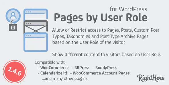 Pages by User Role for WordPress v1.7.2.101119 WordPress 按用户角色划分的页面插件下载