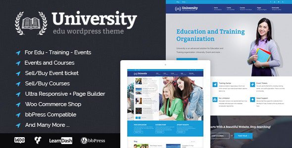University v.2.1.5– 教育、大学官网和课程主题 下载