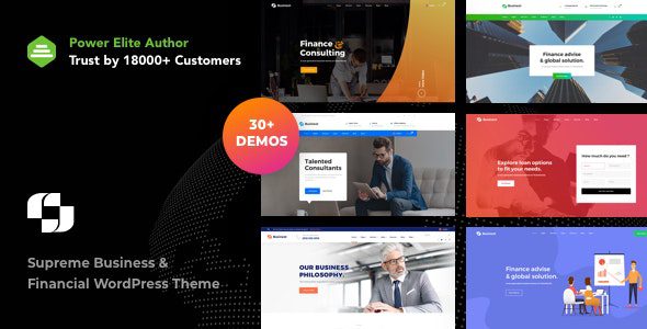 Businext v.2.5.0 -商业和金融机构 WordPress 主题下载