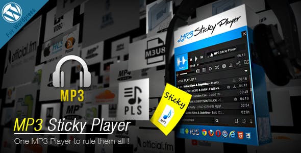 MP3 Sticky Player v.9.0 MP3音频播放器WordPress插件破解版下载