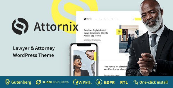 Attornix v.1.1.9 – 律师WordPress主题下载