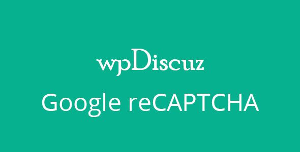 wpDiscuz – Google reCAPTCHA v.7.0.8 插件下载
