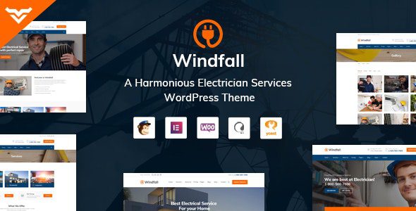 Windfall v.1.6.0 – 电工服务WordPress主题下载