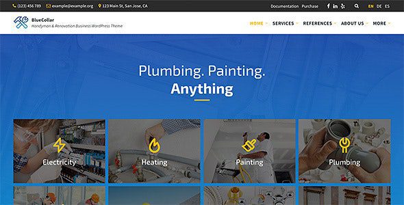 BlueCollar v2.7.18 – 杂工和装修业务 WP主题下载