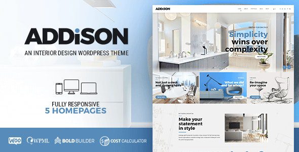 Addison v.1.4.2 – 建筑与室内设计 WordPress 主题下载 GPL
