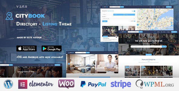 CityBook v.2.5.1 – 目录和列表 WordPress 主题下载