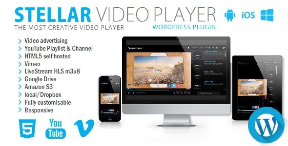 Stellar Video Player v.2.9 – 视频播放器WordPress插件下载