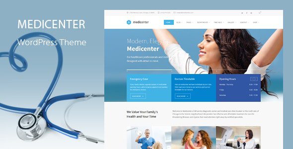 MediCenter v.14.0 – 健康医疗诊所 WordPress 主题下载