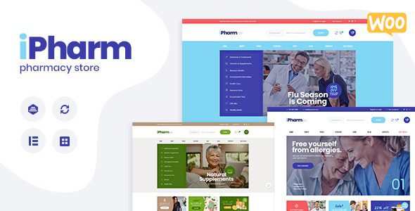 IPharm v1.0.8 – 在线药房和医疗 WordPress 主题下载