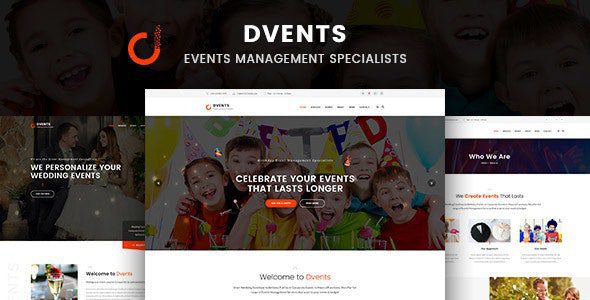 Dvents v1.2.7 – 活动管理公司和机构WordPress主题下载