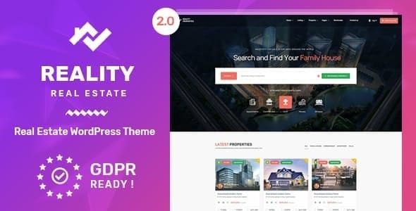 Reality v.2.6.3 – 房地产 WordPress 主题 GPL下载