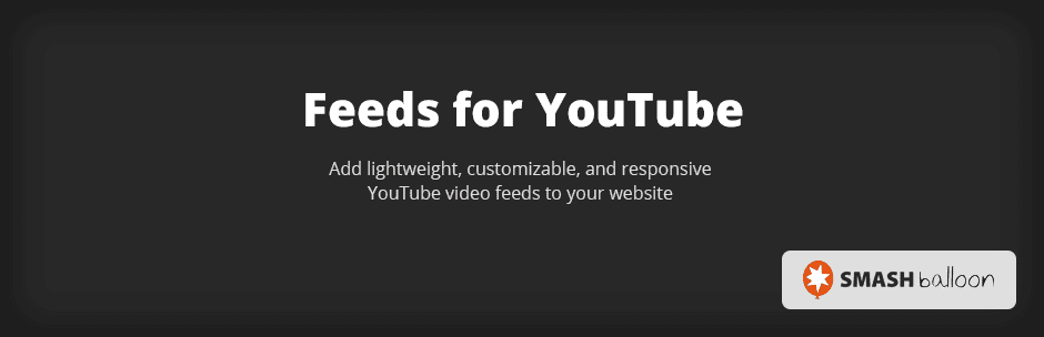 Feeds for YouTube Pro v2.6.5 By Smash Balloon 同步推动YouTube内容到网站插件