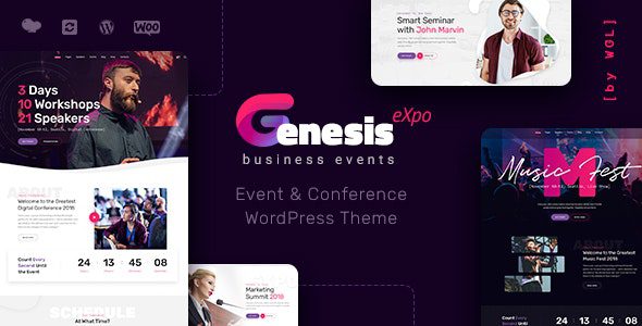 GenesisExpo v1.3.2 – 商务活动和会议 WordPress 主题下载