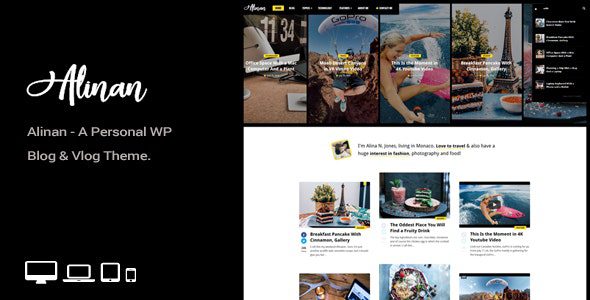 Alinan WP v2.8 – 个人WordPress博客和Vlog主题下载