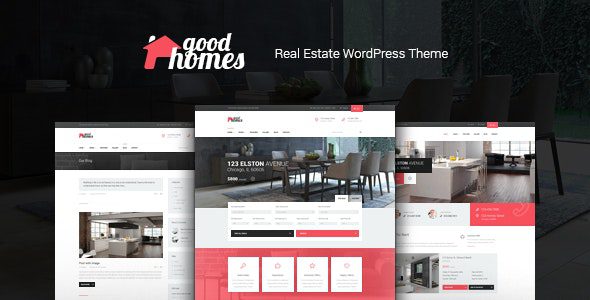 Good Homes v1.3.10 – 一个现代房地产 WordPress 主题下载