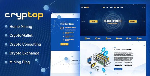 CrypTop v1.0.7 – ICO登陆和CryptoCurrency WordPress主题下载
