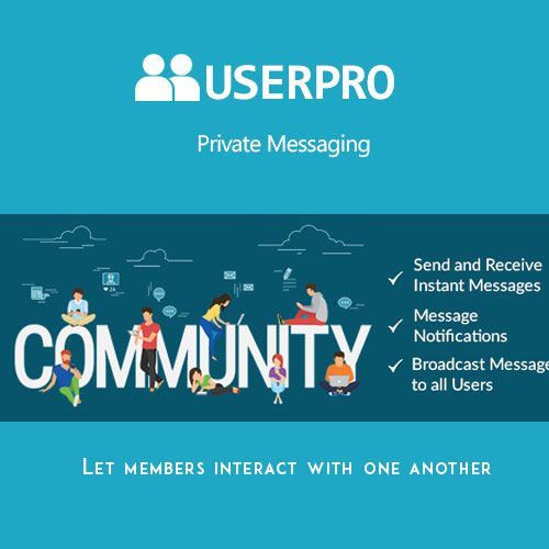 UserPro – Private Messages Add-on v4.9.2 插件下载