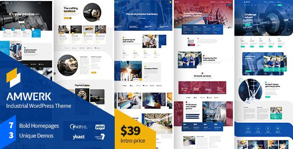 Amwerk v.1.2.0 – 工业WordPress主题下载