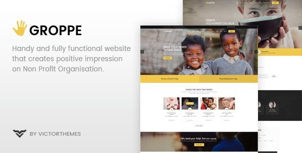 Groppe v.2.9 – 非营利性 WordPress 主题下载
