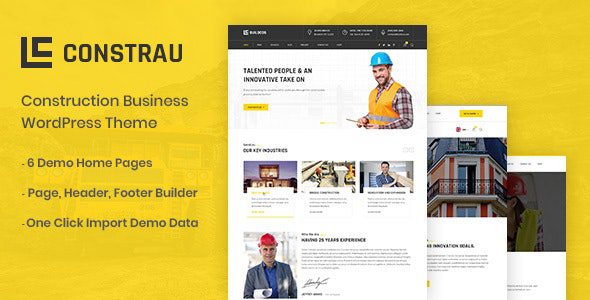 Constrau v1.3.7 – 建筑商业WordPress主题下载