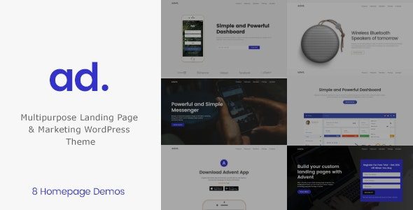 Advent v1.4.3 – 数字营销 WordPress 主题下载