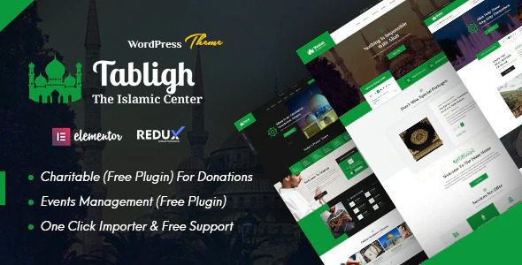 Tabligh v1.6 – 伊斯兰学院和清真寺 WordPress 主题下载