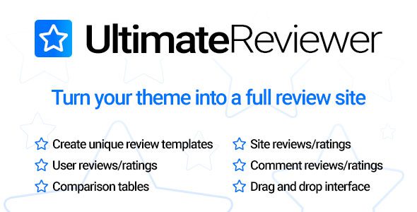 Ultimate Reviewer v2.21.1 – Elementor＆WPBakery Page Builder addon插件下载