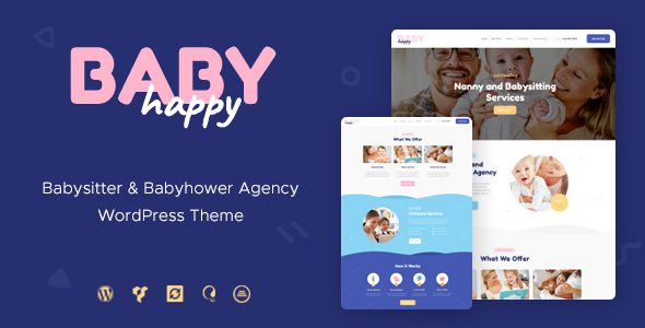 Happy Baby v1.2.2 | 保姆和保姆服务 WordPress 主题下载