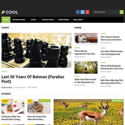 MyThemeShop Cool WordPress Theme v1.1.5 主题下载