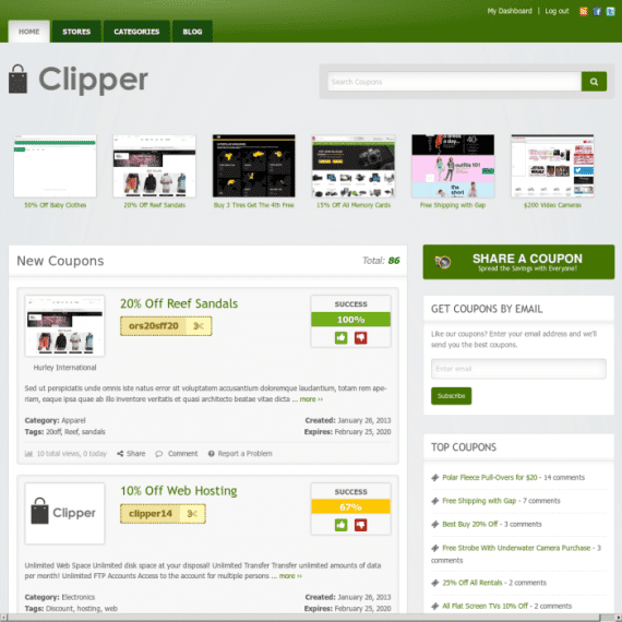 AppThemes Clipper 2.0.6 – WordPress 优惠券主题下载