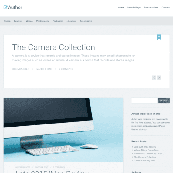 Array Themes Author WordPress Theme 4.1.4
