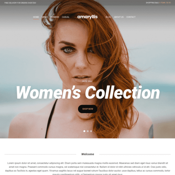 CSS Igniter Amaryllis eCommerce Theme 3.1 电子商务主题下载