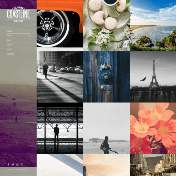 CSS Igniter Coastline Photography WordPress Theme 1.7.1 作品集主题下载