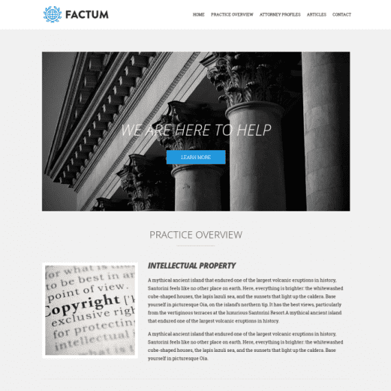 CSS Igniter Factum Law WordPress Theme 1.7.1