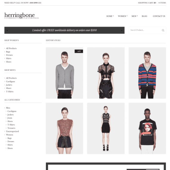 CSS Igniter Herringbone eCommerce WordPress Theme 2.7.8