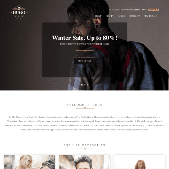 CSS Igniter Hugo eCommerce Theme 2.2.5 电子商务主题下载