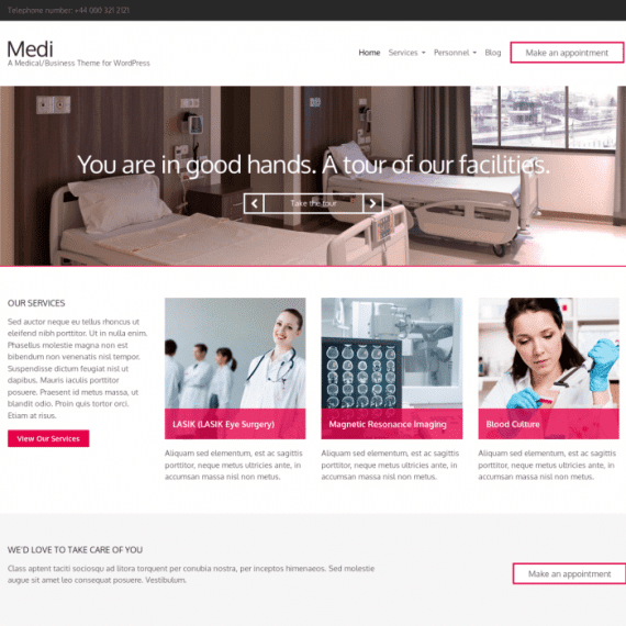 CSS Igniter Medi Business WordPress Theme 1.7.1