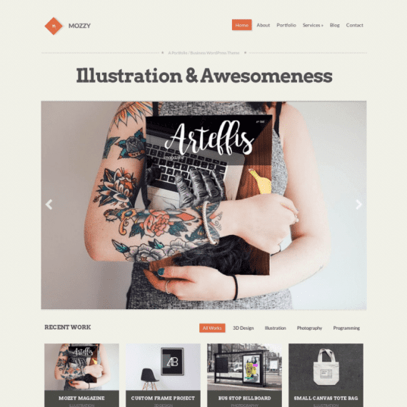CSS Igniter Mozzy Portfolio / Business 1.8.2 艺术创意主题下载