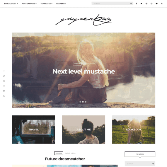 CSS Igniter Paperbag Blogging WordPress Theme 1.4.2 博客主题主题下载