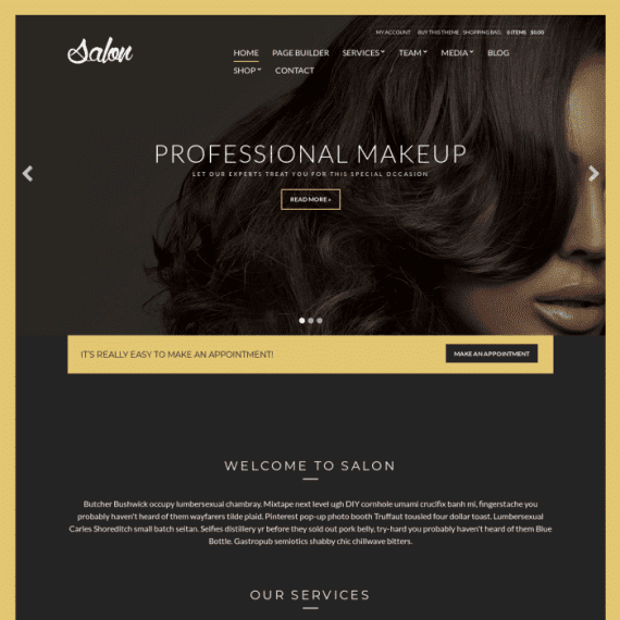 CSS Igniter Salon Health & Beauty WordPress Theme 1.8.6 健康与美容主题下载