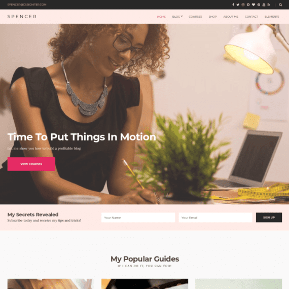 CSS Igniter Spencer Business / blog WordPress Theme 1.7.2