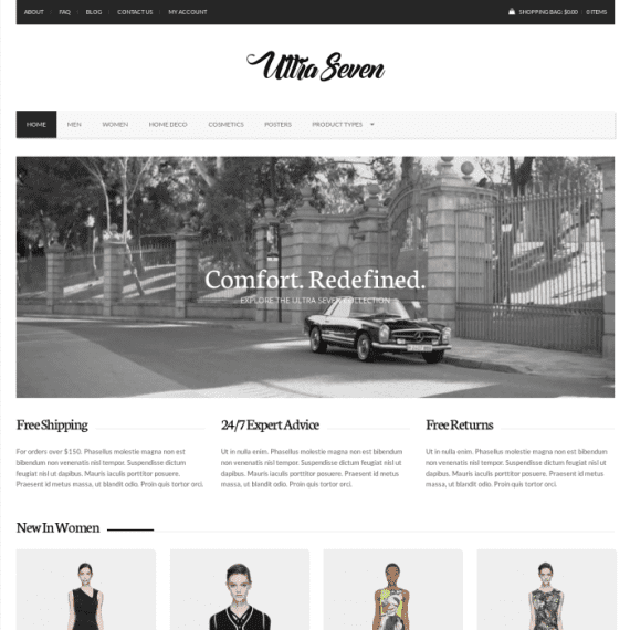 CSS Igniter UltraSeven eCommerce WordPress Theme 2.9.0