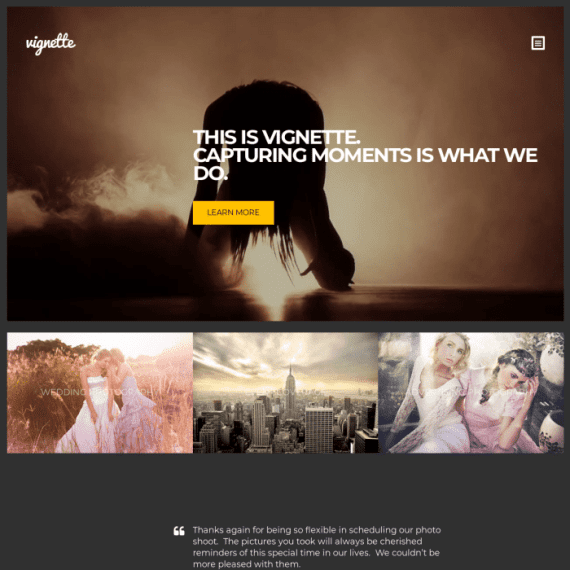 CSS Igniter Vignette Photography WordPress Theme 1.9.1 摄影主题主题下载