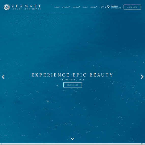 CSS Igniter Zermatt Hotel WordPress Theme 1.3.2 酒店主题下载
