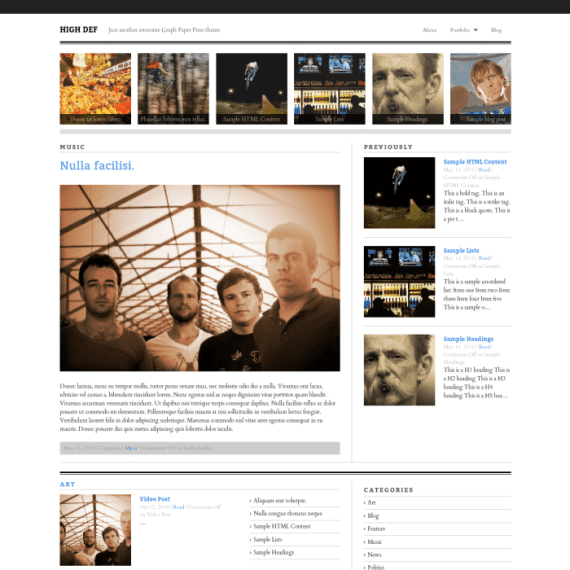 Graph Paper Press High-Def WordPress Theme 4.0.1