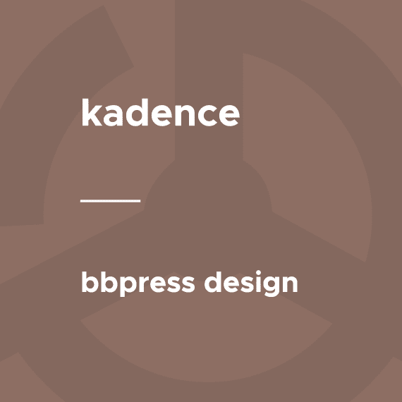 Kadence – bbPress Design / Support Forums 1.1.1