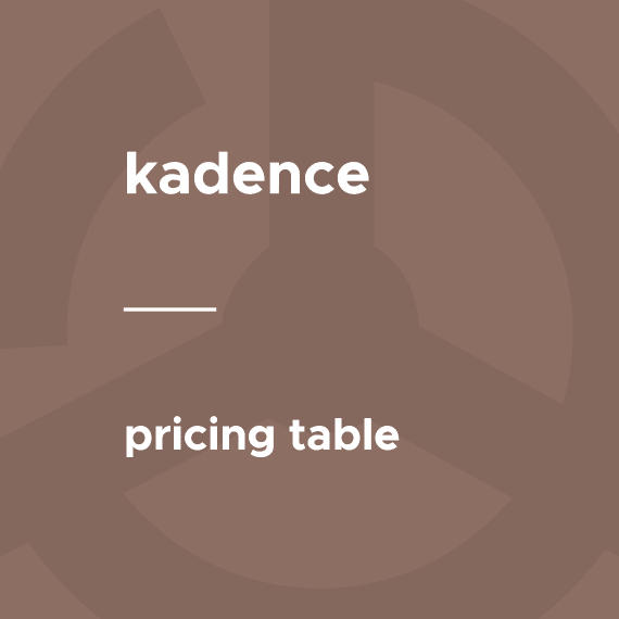 Kadence – Pricing Table 1.0.10